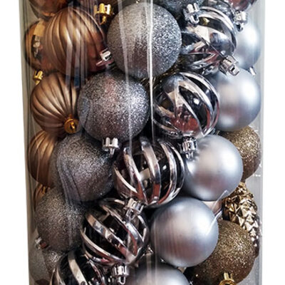 Ukrasi Za Novogodišnju Jelku - 101 Kugla zlato srebro bronza