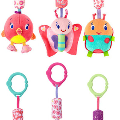 Bright Starts Bebi igračka na povlačenje Zveckave drugarice