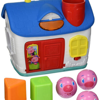 Bright Starts Edukativna igračka - Kućica sa oblicima Tri praseta