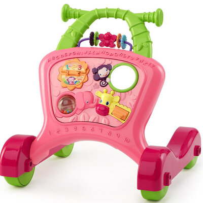 Bright Starts Dečja aktiviti hodalica - guralica za prohodavanje roze