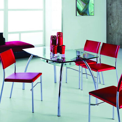 Trpezarijski Sto Frankie Metal-Staklo