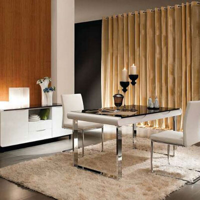 Trpezarijski Sto Ria Staklo - Metal - MDF