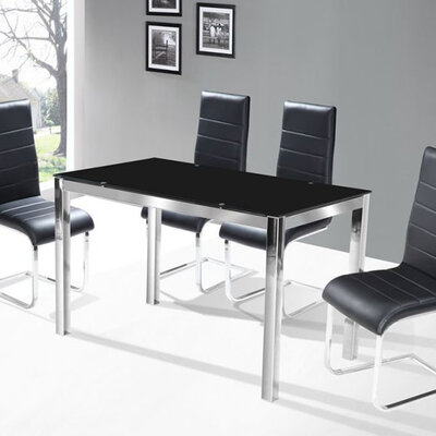 Trpezarijski Sto Mood Metal Staklo