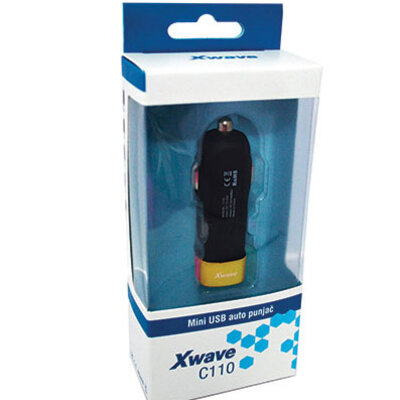 Auto punjač Xwave C110 USB 5V DC 1A boja zlata 021907
