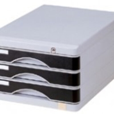 Police za dokumentaciju sa fiokama 3 fioke sa zaključavanjem 05PD72B