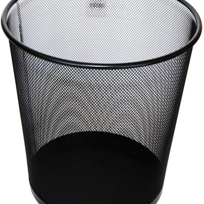 Korpa za otpatke žičana okrugla r295 x 360 mm crna 05KD10B