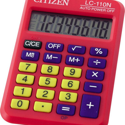 Kalkulator Citizen LC-110N 8 cifara crveni 05DGC110XD