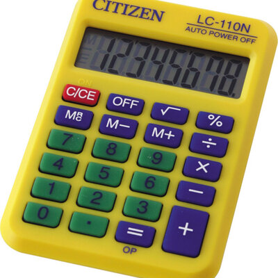 Kalkulator Citizen LC-110N 8 cifara žuti 05DGC110XG