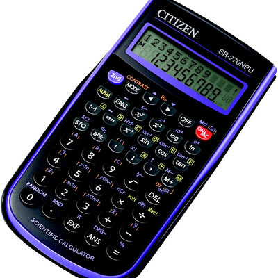Tehnički kalkulator Citizen SR-270N 12 cifara dvoredni displej ljubičasti 05DGC270L