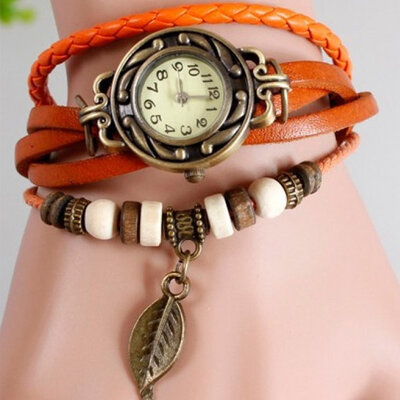 Ručni časovnik Vintage List Orange