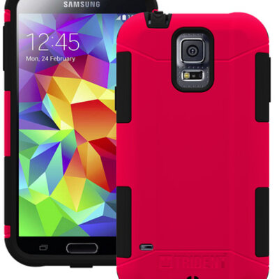 Zaštitna maska za Samsung Galaxy S5 Trident Aegis crvena