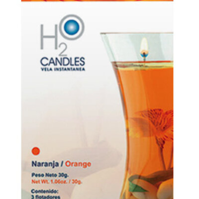 Ukrasne vodene svećice Rainbow Moments H2O narandžasta boja
