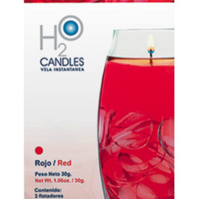 Ukrasne vodene svećice Rainbow Moments H2O crvena boja
