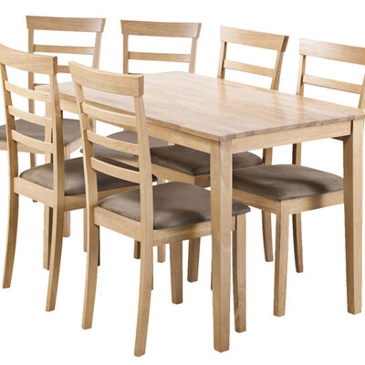 Trpezarijska garnitura Joshua sto + 6 stolica bukva