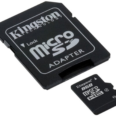 Micro SDHC memorijska kartica sa SD adapterom 8 GB Kingston SDC4/8GB