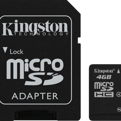 Micro SDHC memorijska kartica sa SD adapterom 4 GB Kingston SDC4/4GB