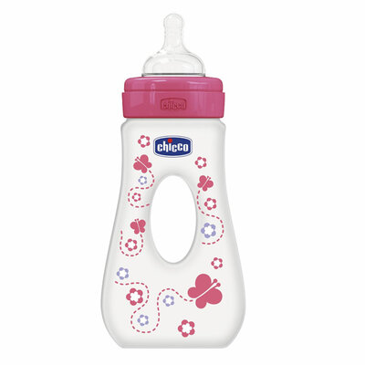 Chicco Flašica Passeggio sa silikonskom cuclom 240ml 4m+ 00075725110000