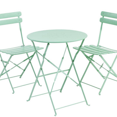 Bistro garnitura Corso svetlo zelena