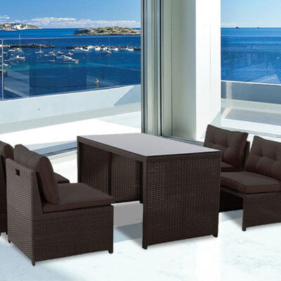 Baštenska Garnitura Naples - 4 Fotelje i Sto