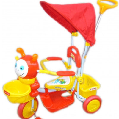 Tricikl guralica Bubamara sa zaštitom od Sunca TS2301YK 29952 crvena