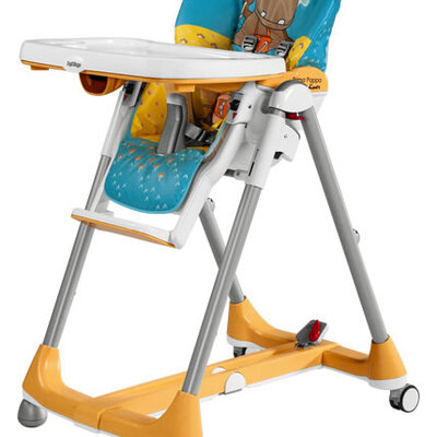Peg Perego Visoka stolica za bebe Prima Pappa Diner Hippo Giallo