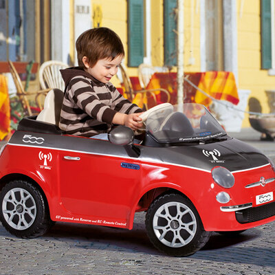 Peg Perego Kabriolet na akumulator sa daljinskim Fiat 500 red/grey IGED1163