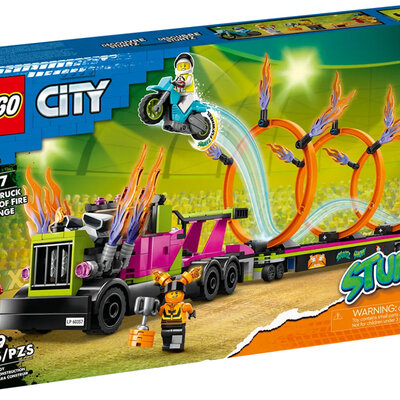 LEGO® City Kocke Stuntz Akrobatski kamion sa vatrenim prstenovima 60357