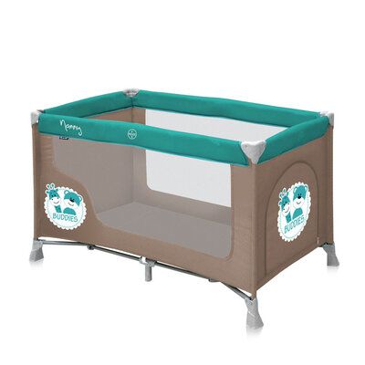Bertoni Lorelli Prenosivi krevetac Nanny Beige&Blue Buddies 10080181527