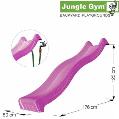 Vodeni Tobogan Spust 2.2 m - Jungle Gym Sa TUV Sertifikatom Pink