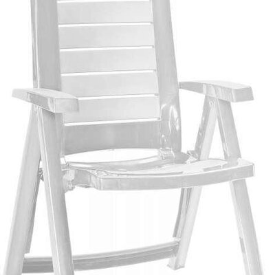 Jardin Aruba Sklopiva Podesiva Baštenska Stolica 4 Položaja Naslona Bela