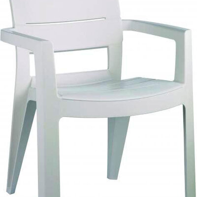 Jardin Ibiza Plastična Fotelja Bela