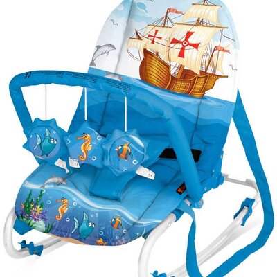 Bertoni Lorelli Bebi ležaljka - njihalica Top Relax XL Blue Ship