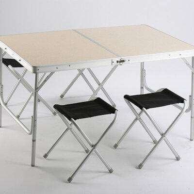 Sklopiva garnitura za kampovanje sto i četiri stolice 150AL