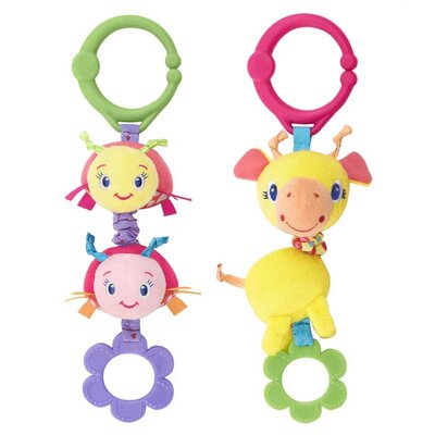 Bright Starts Bebi zvečka i glodalica Ružičaste bubice/kravica