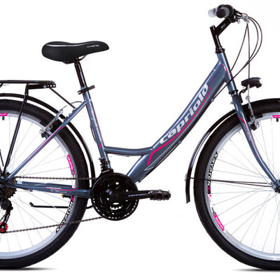 Bicikl Capriolo Metropolis Lady 26/18HT siva pink 914401-19