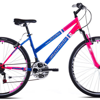 Bicikl Capriolo Sunrise Trekking Lady 28/18HT pink plavo 913596-17