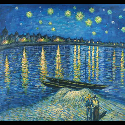 Reprodukcija slike Starry Night over the Rhone Van Gogh