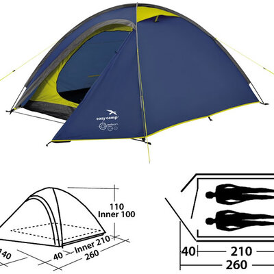 Šator za dve osobe Easy Camp Meteor 200 New 120111