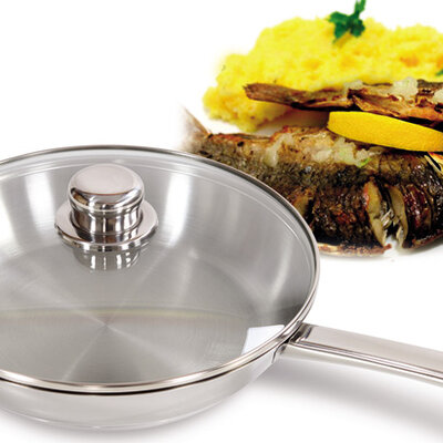 Wok sa staklenim poklopcem CL-117