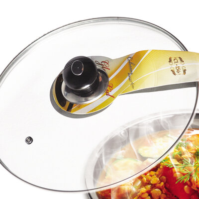 Vatrostalni stakleni poklopac za tiganje prečnika 28cm CL-156 