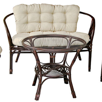 Bambus Ratan Prirodna Garnitura Barbados - Braon - Bež