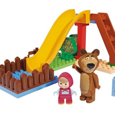 Play Big Kocke Maša i Medved - Bazen i tobogan SB57094