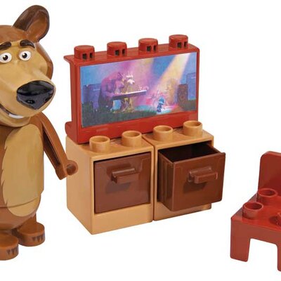 Play Big Kocke Maša i Medved - Meda gleda TV SB57090