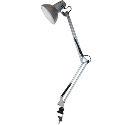 Stona tehnička lampa sa stegom EL7944 srebrna