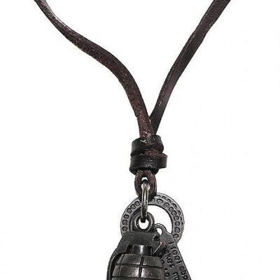 Kožna ogrlica sa priveskom Bomba Max Fuchs MFH 28125A 4955