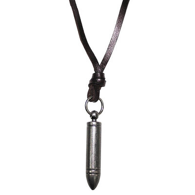 Kožna ogrlica sa priveskom Metak Max Fuchs MFH 28125C 4957