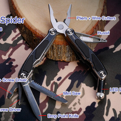 Survival multifunkcionalni nož Tekut KT2264B Tint Spider 4229