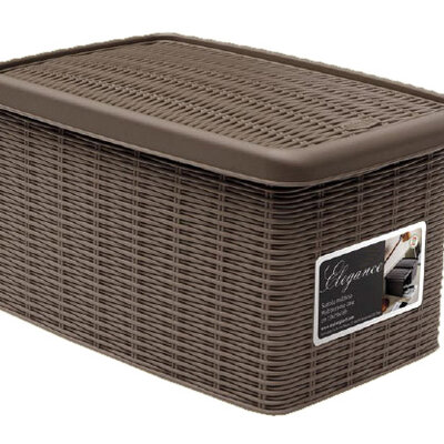 Višenamenska kutija za odlaganje Elegance S braon