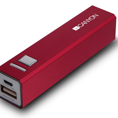 Pomoćna baterija za mobilne uređaje Canyon PowerBank 2600 CNE-CSPB26R