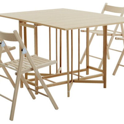 Sklopiva trpezarijska garnitura Bondo sto i 4 stolice